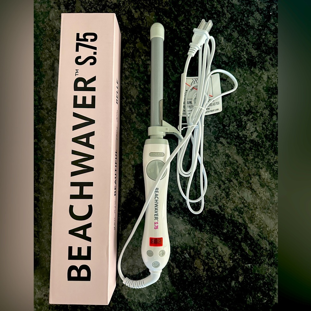 The Beachwaver Co. S.75 Pink and White Curling Wand